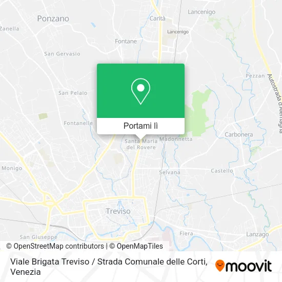 Mappa Viale Brigata Treviso / Strada Comunale delle Corti