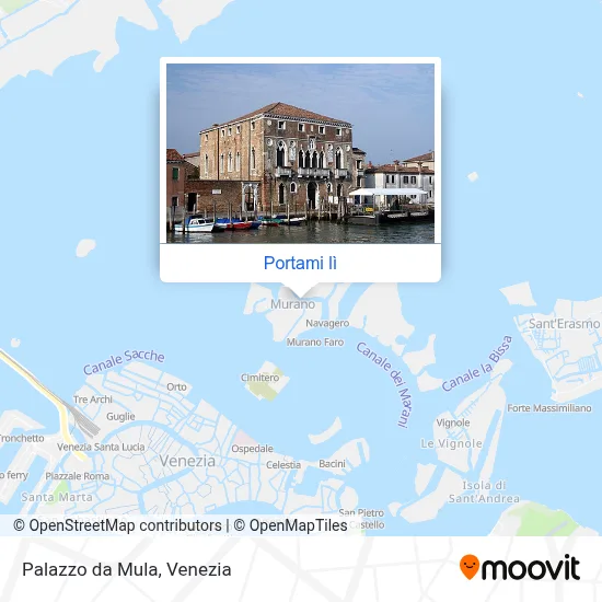 Mappa Palazzo da Mula