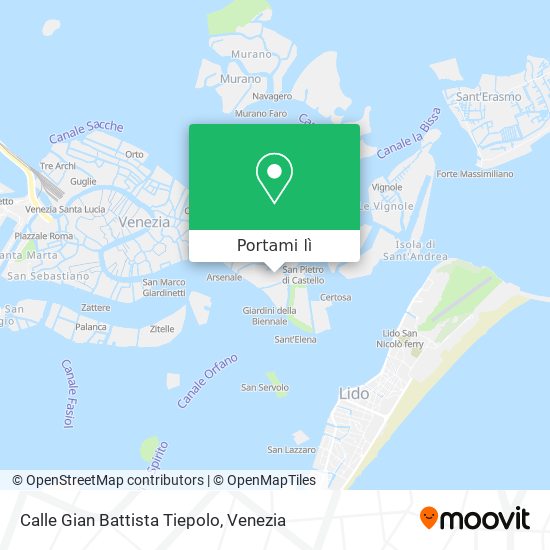Mappa Calle Gian Battista Tiepolo