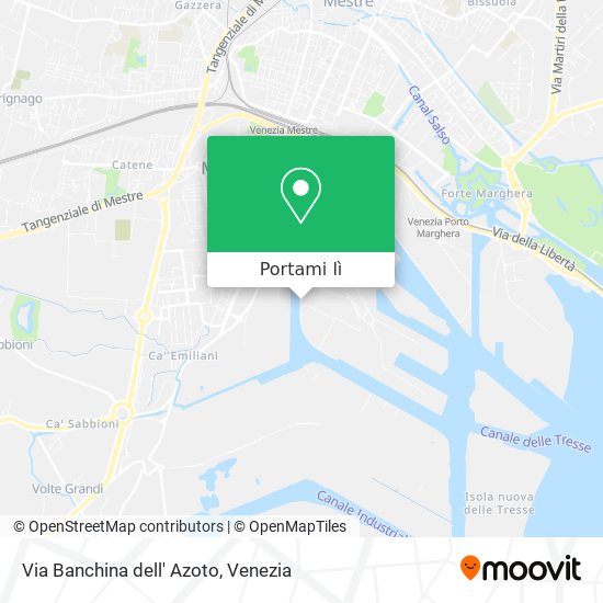Mappa Via Banchina dell' Azoto