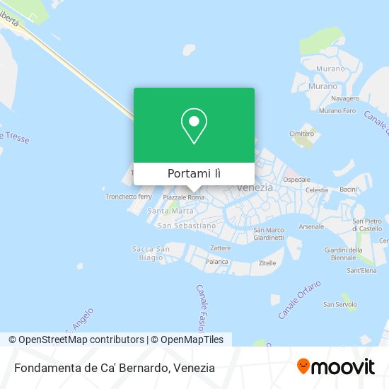 Mappa Fondamenta de Ca' Bernardo