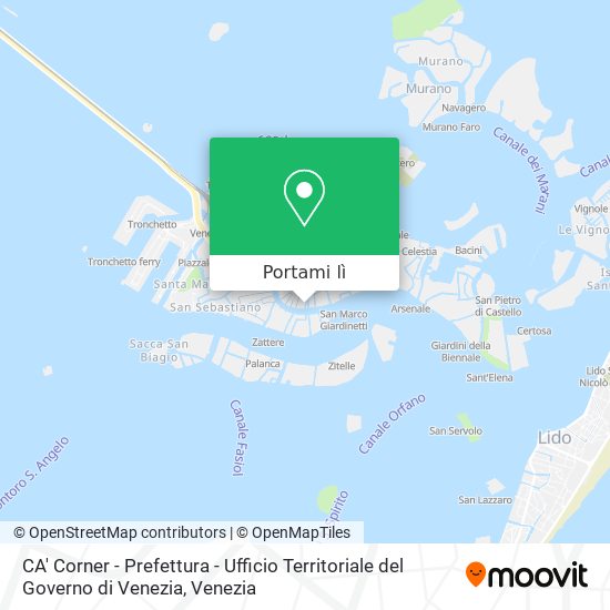 Mappa CA' Corner - Prefettura - Ufficio Territoriale del Governo di Venezia