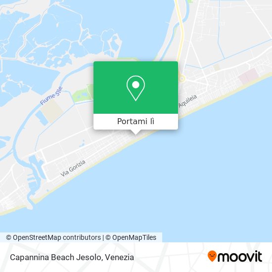 Mappa Capannina Beach Jesolo