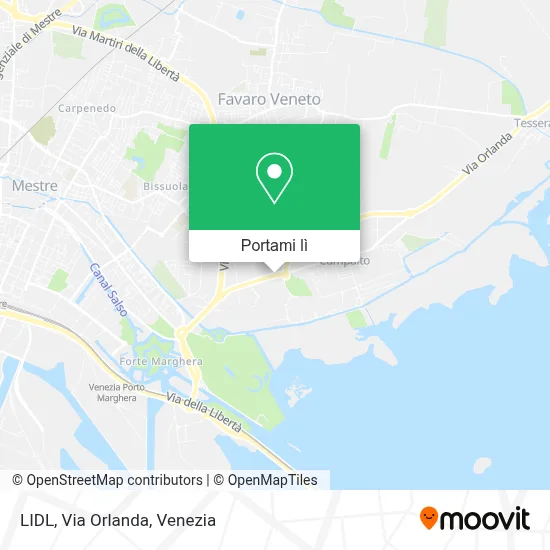 Mappa LIDL, Via Orlanda