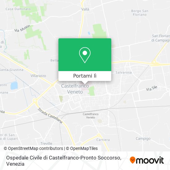 Mappa Ospedale Civile di Castelfranco-Pronto Soccorso