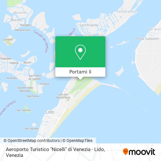 Mappa Aeroporto Turistico "Nicelli" di Venezia - Lido