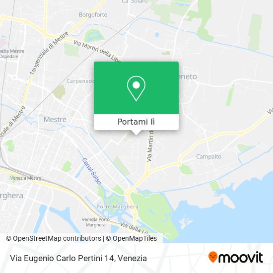 Mappa Via Eugenio Carlo Pertini 14