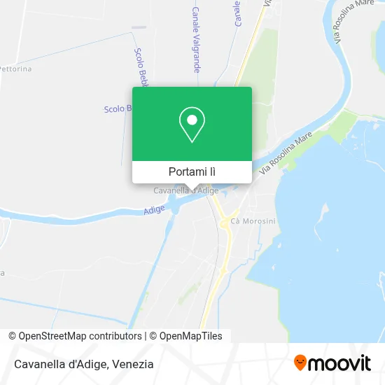 Mappa Cavanella d'Adige