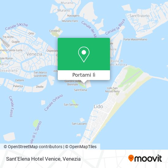 Mappa Sant'Elena Hotel Venice