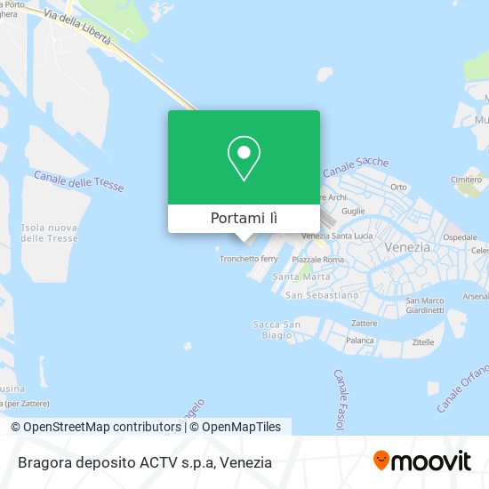 Mappa Bragora deposito ACTV s.p.a