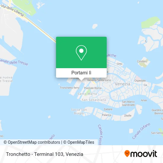 Mappa Tronchetto - Terminal 103