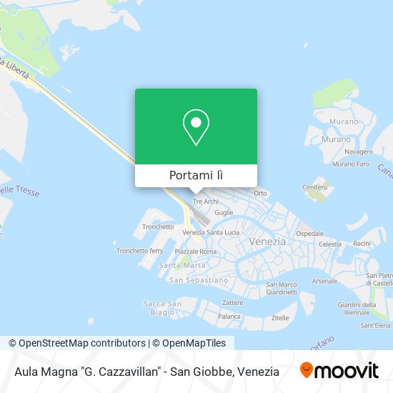 Mappa Aula Magna "G. Cazzavillan" - San Giobbe