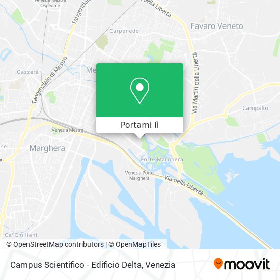 Mappa Campus Scientifico - Edificio Delta