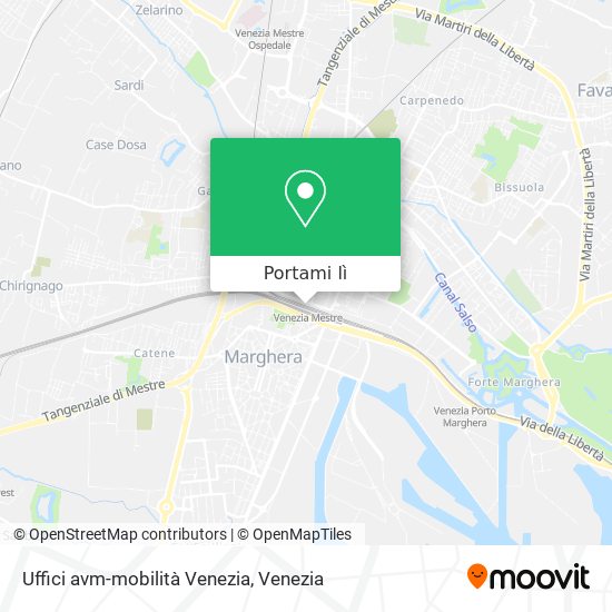 Mappa Uffici avm-mobilità Venezia