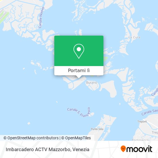 Mappa Imbarcadero ACTV Mazzorbo