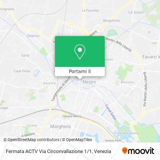 Mappa Fermata ACTV Via Circonvallazione 1 / 1