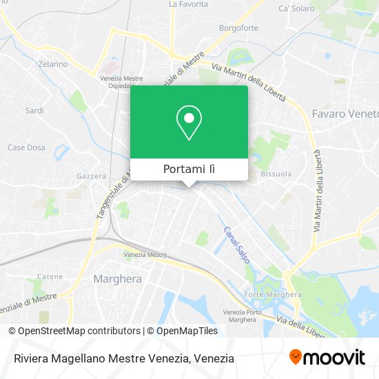 Mappa Riviera Magellano Mestre Venezia