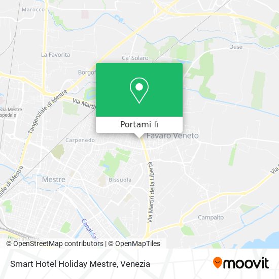 Mappa Smart Hotel Holiday Mestre