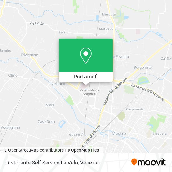Mappa Ristorante Self Service La Vela