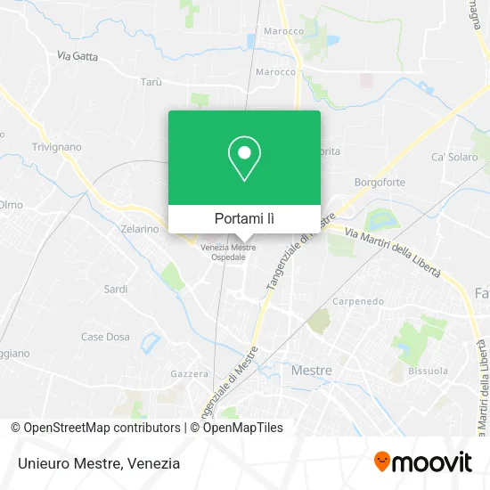 Mappa Unieuro Mestre