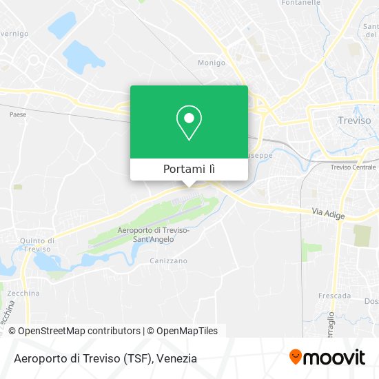 Mappa Aeroporto di Treviso (TSF)