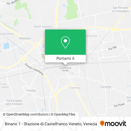 Mappa Binario 1 - Stazione di Castelfranco Veneto