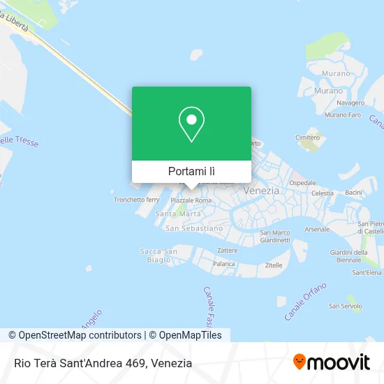 Mappa Rio Terà Sant'Andrea 469