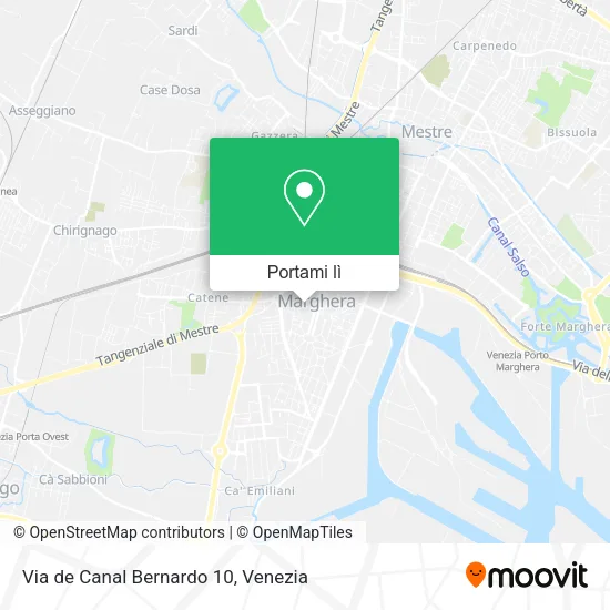 Mappa Via de Canal Bernardo 10