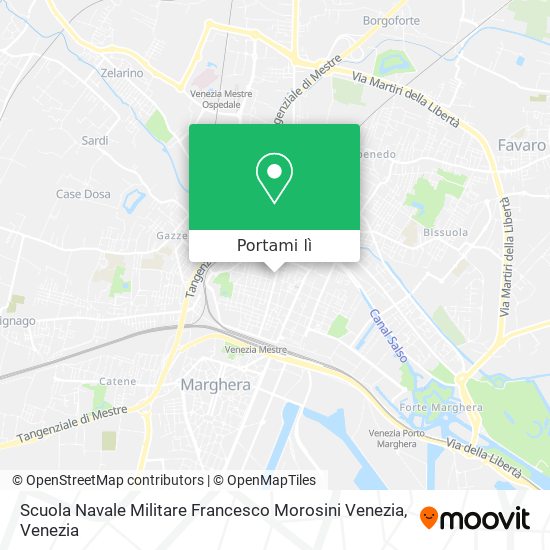 Mappa Scuola Navale Militare Francesco Morosini Venezia