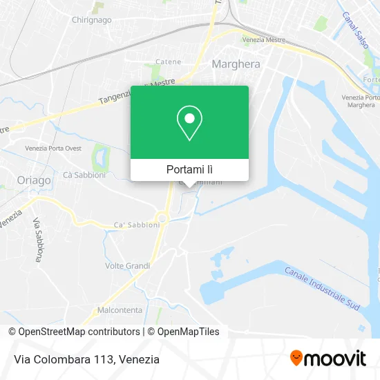 Mappa Via Colombara 113