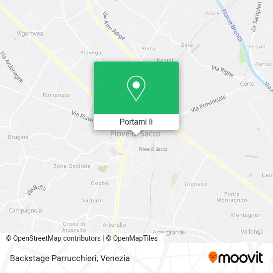 Mappa Backstage Parrucchieri
