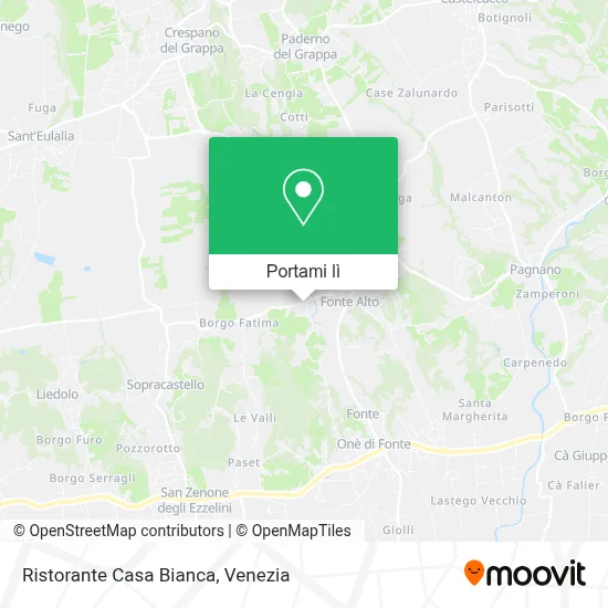Mappa Ristorante Casa Bianca
