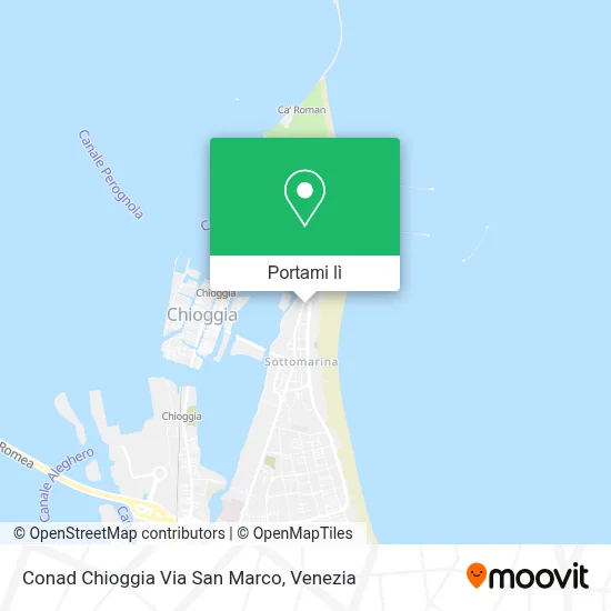 Mappa Conad Chioggia Via San Marco
