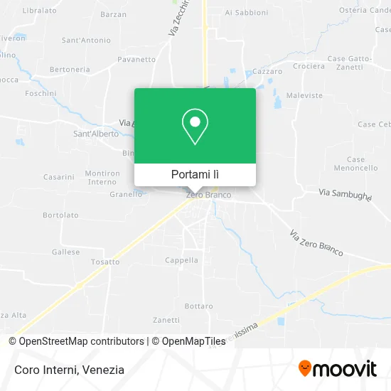 Mappa Coro Interni