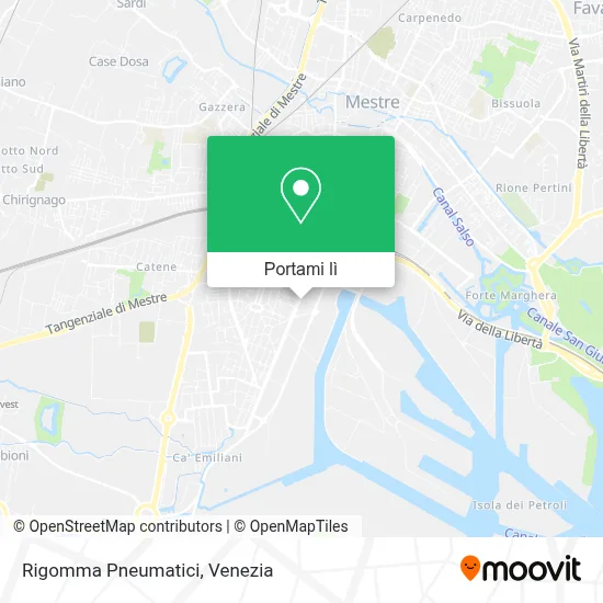 Mappa Rigomma Pneumatici