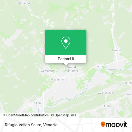 Mappa Rifugio Vallon Scuro