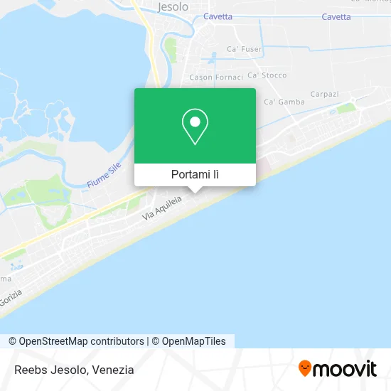 Mappa Reebs Jesolo