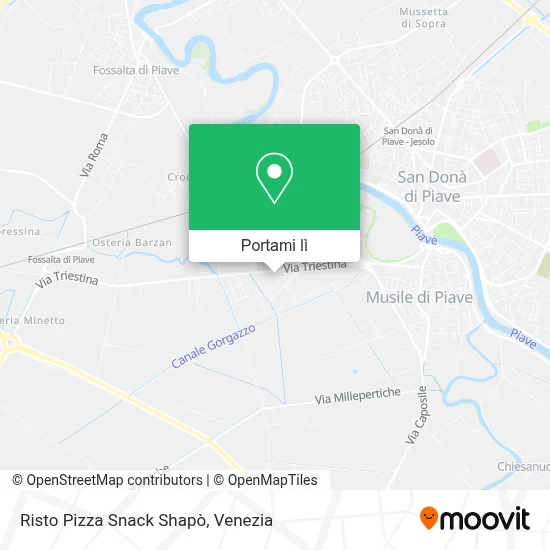 Mappa Risto Pizza Snack Shapò