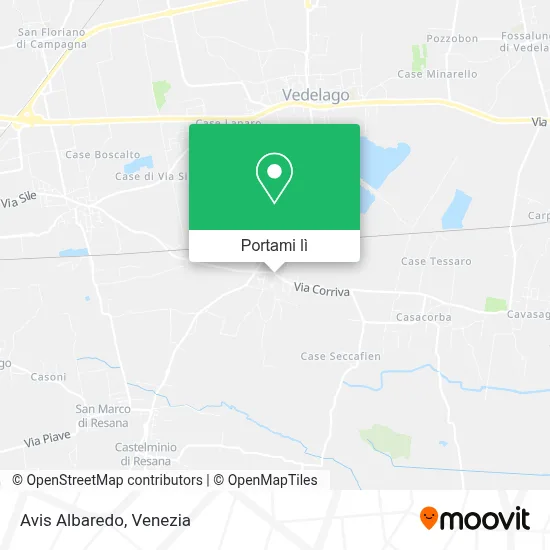 Mappa Avis Albaredo