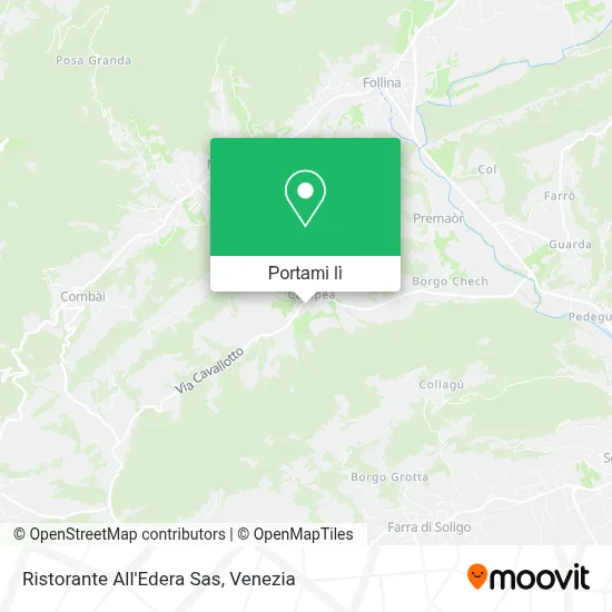 Mappa Ristorante All'Edera Sas