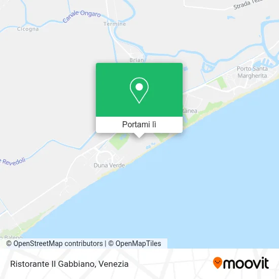 Mappa Ristorante Il Gabbiano