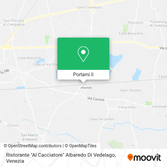 Mappa Ristorante "Al Cacciatore" Albaredo Di Vedelago
