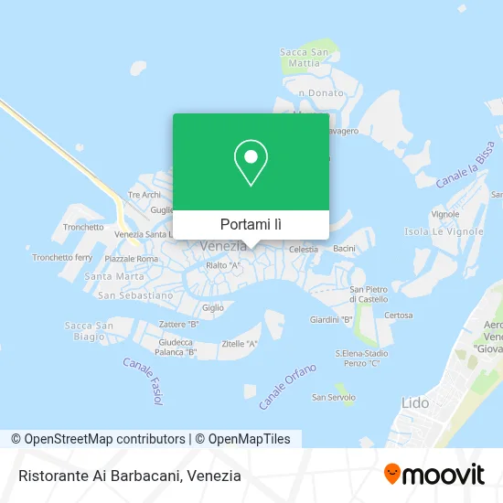 Mappa Ristorante Ai Barbacani