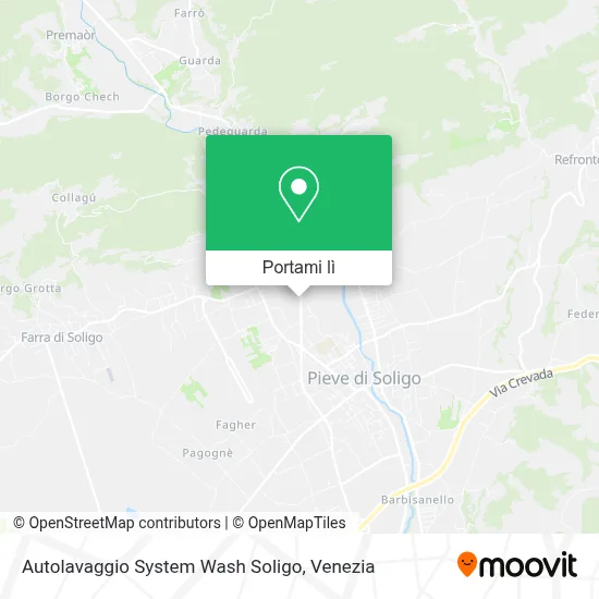 Mappa Autolavaggio System Wash Soligo