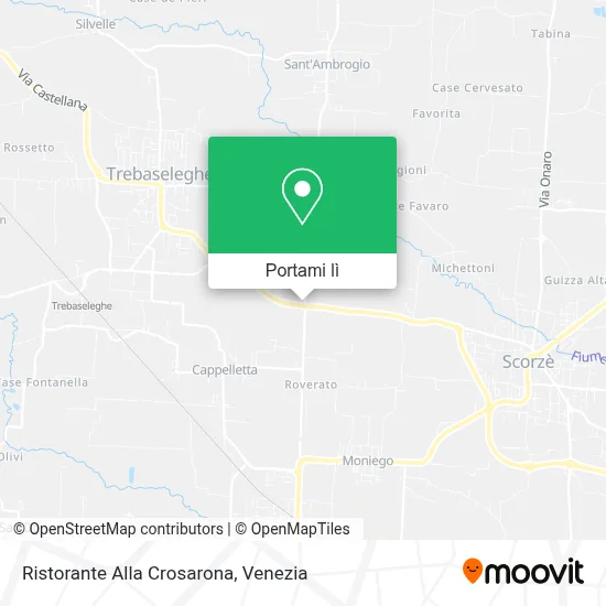 Mappa Ristorante Alla Crosarona
