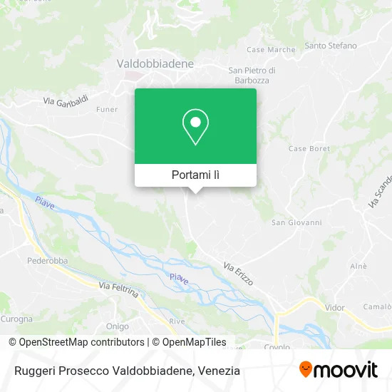 Mappa Ruggeri Prosecco Valdobbiadene