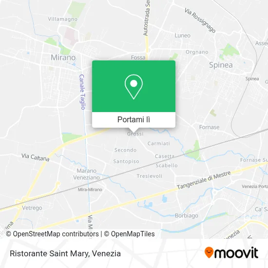 Mappa Ristorante Saint Mary
