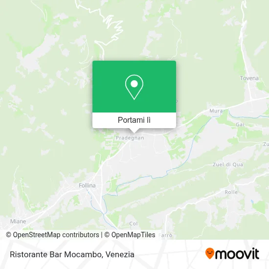 Mappa Ristorante Bar Mocambo