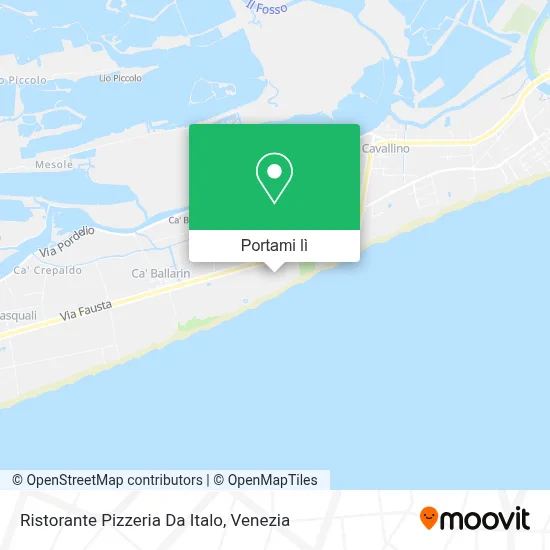 Mappa Ristorante Pizzeria Da Italo