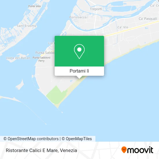 Mappa Ristorante Calici E Mare